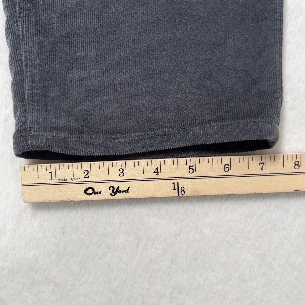 Faherty Stretch Terry Corduroy Pants Mens Sz 36x30(29) Gray 5 Pocket